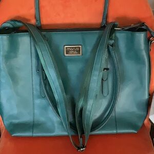 💟Mossimo Supply Co. Deep Teal Tote Handbag Briefcase